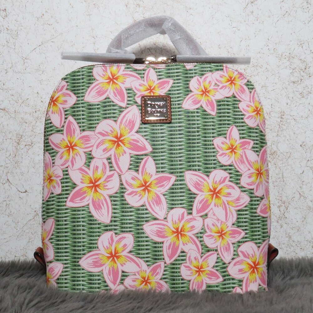 Dooney & Bourke Plumeria Zip Pod Backpack (White)